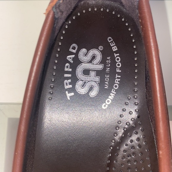 SAS Penny Loafer Slip On Brown Snake Skin Print Shoe- Sz 8 Narrow - Picture 4 of 13